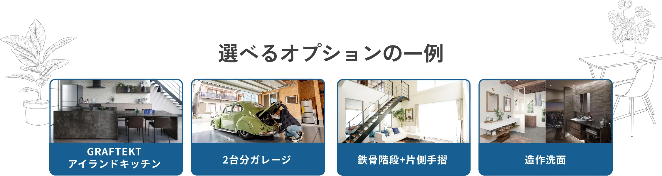 選べるオプションの一例