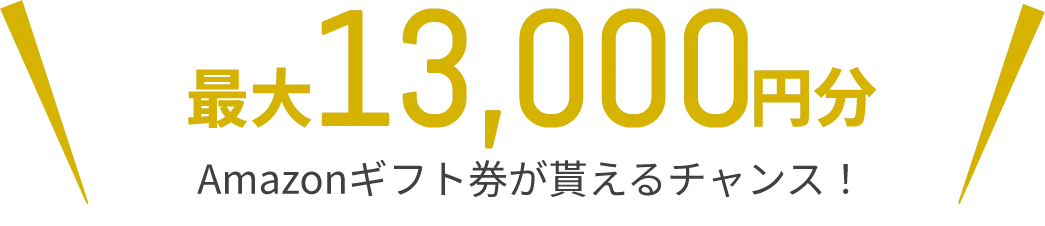 最大13,000円分