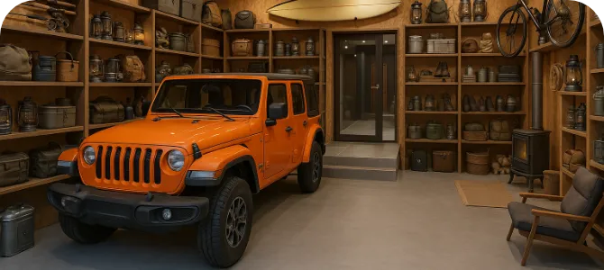 ビルトインガレージ設置