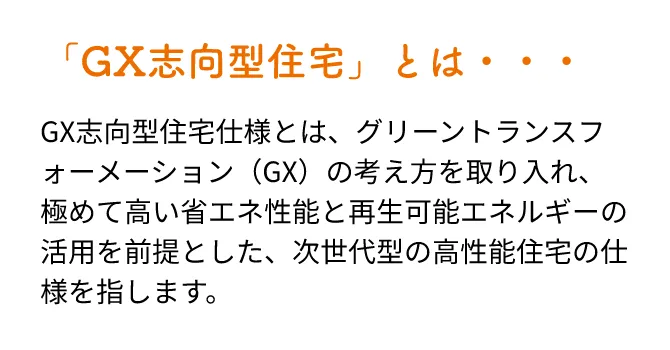 「GX志向型住宅」とは・・・
