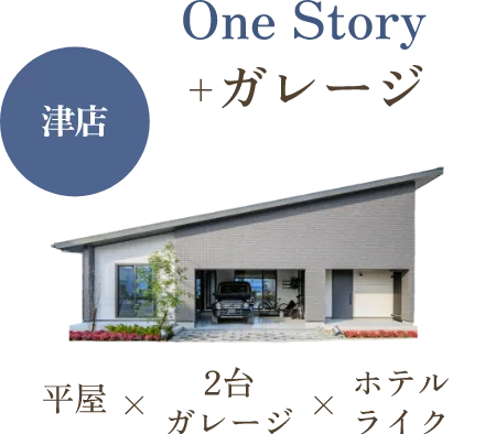 One Story + ガレージ 津店