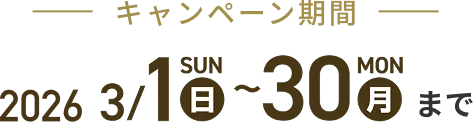 キャンペーン期間