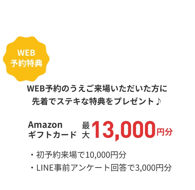 来場予約特典