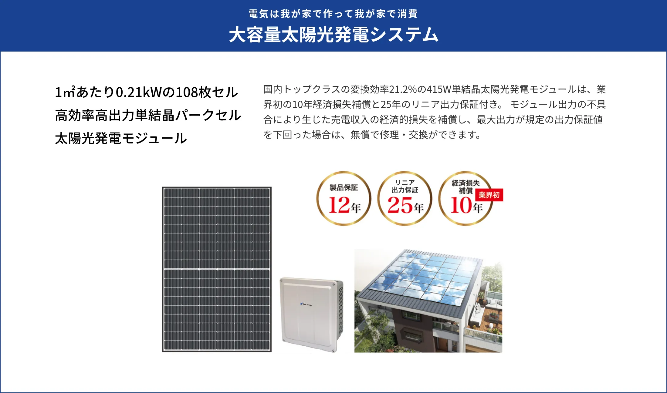 大容量太陽光発電システム