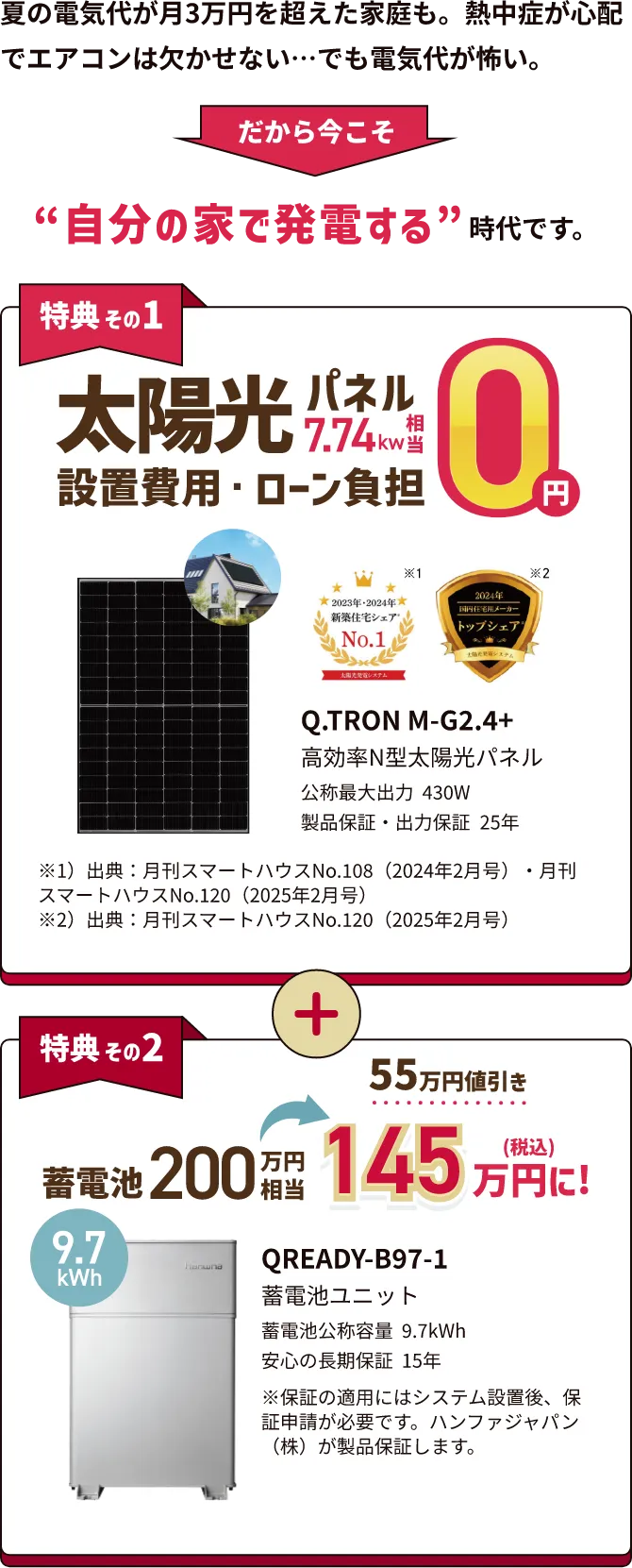“自分の家で発電する”時代です。
